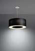 Chandelier SATURNO 50 black + 5x LED Bulb E27 3000K Warm 7.5W 620lm