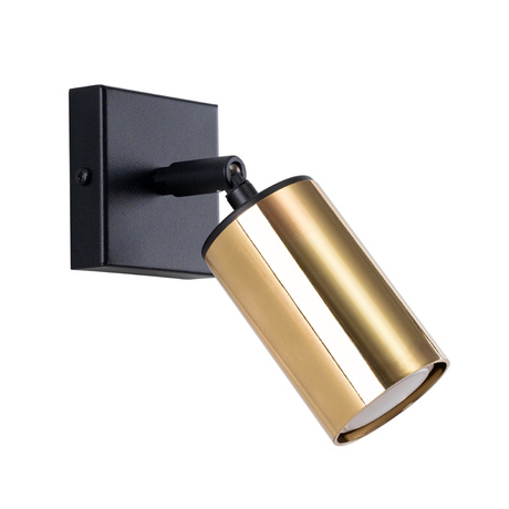Wall lamp WINX black/gold + 1x LED Bulb GU-10 3000K Warm 7W 510lm