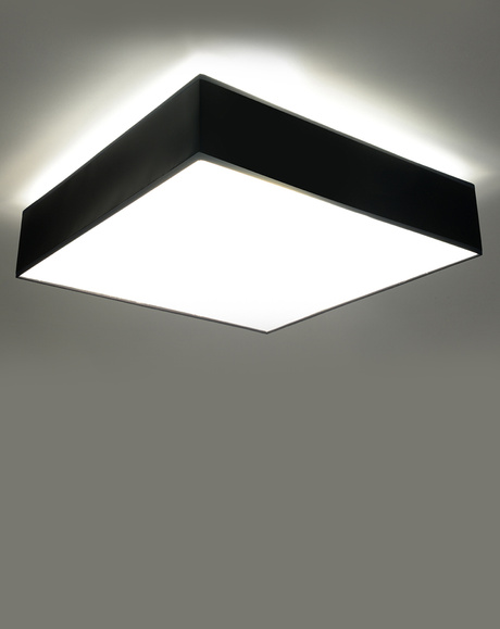 Ceiling lamp HORUS 55 BLACK + 4x LED Bulb E27 3000K Warm 7.5W 620lm