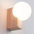 Wall lamp BULBO natural wood