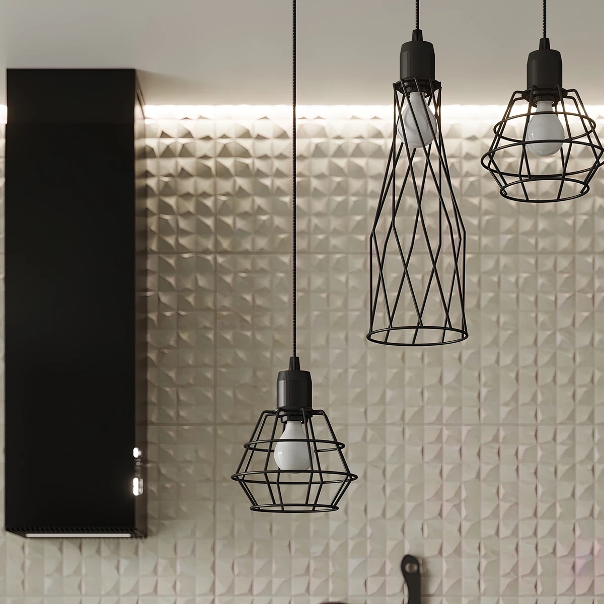 Wall lamp SUBA black