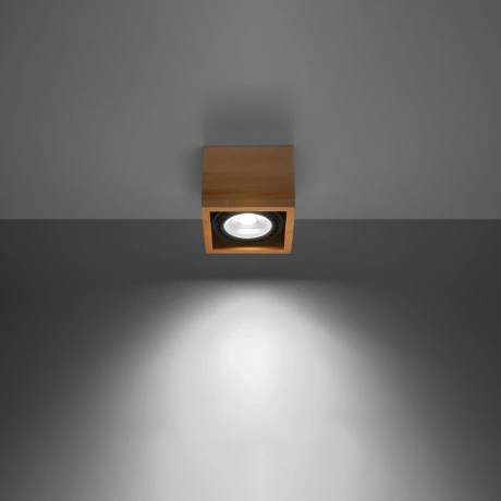 Ceiling lamp QUATRO 1 natural wood