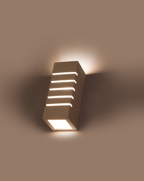 Wall lamp ceramic SAMIR white + 1x LED Bulb E27 4000K Cool White 7.5W 650lm