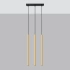 Pendant lamp PASTELO 3L polished gold