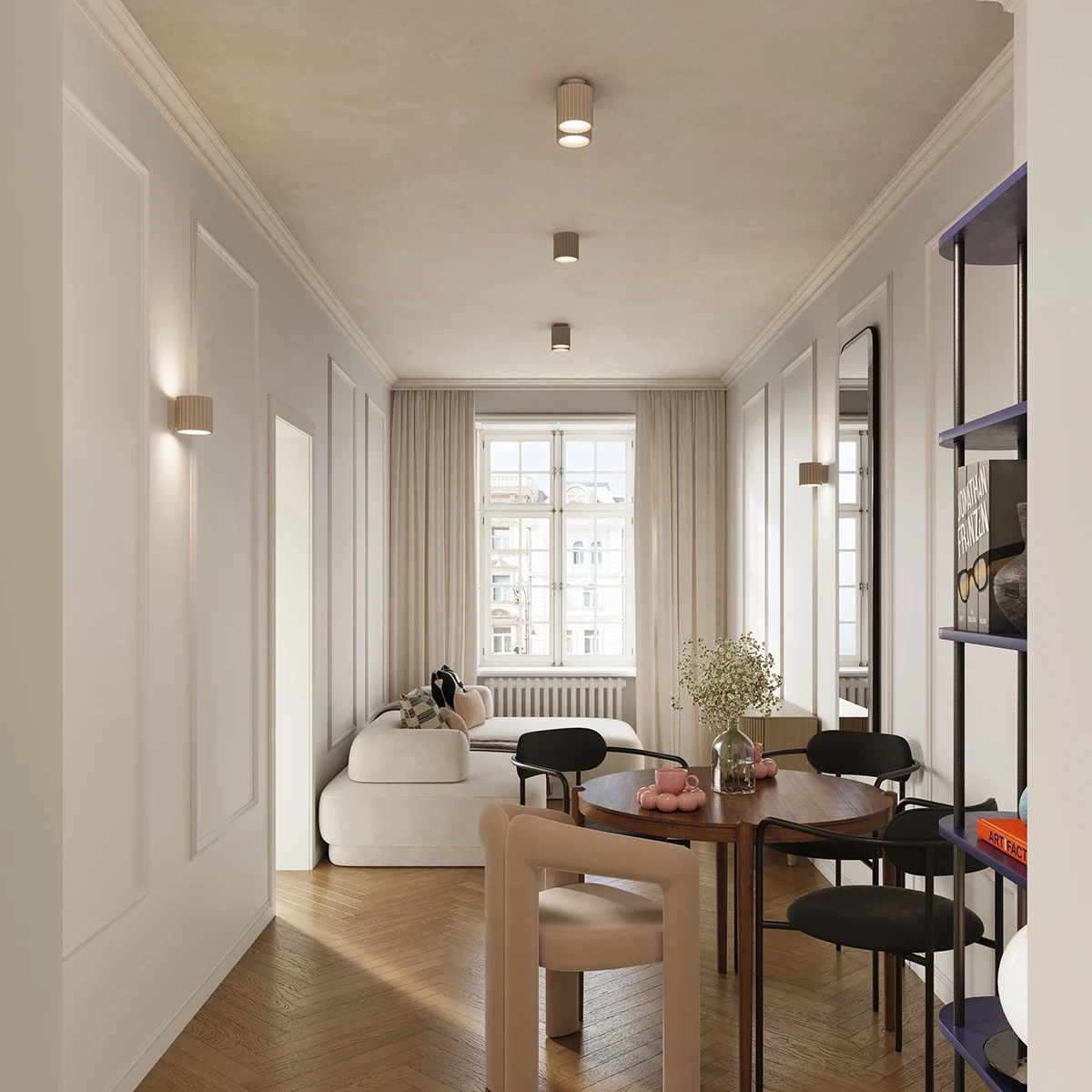 Ceiling lamp AURA 1 taupe GU10