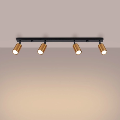 Ceiling lamp WINX 4L black/cooper