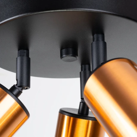 Ceiling lamp WINX 3P black/cooper
