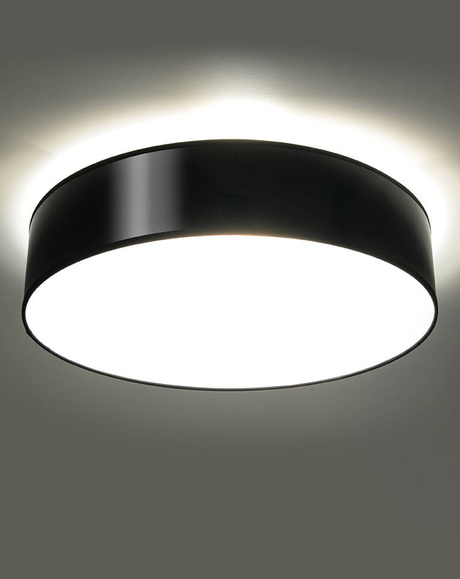 Ceiling ceiling lamp ARENA 25 BLACK + 1x LED bulb E27 3000K Warm 7.5W 620lm