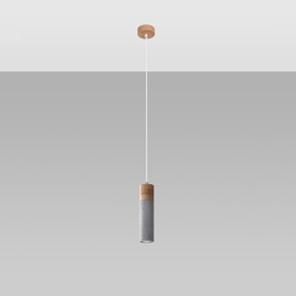 Pendant lamp ZANE 1 grey
