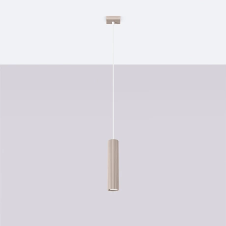 Pendant lamp KARBON 1 taupe