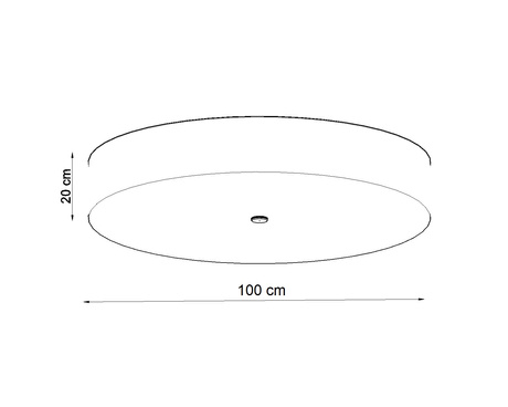 Ceiling lamp SKALA 100 white + 6x LED Bulb E27 3000K Warm 7.5W 620lm