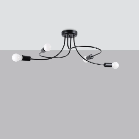 Chandelier LEVAR 4 black