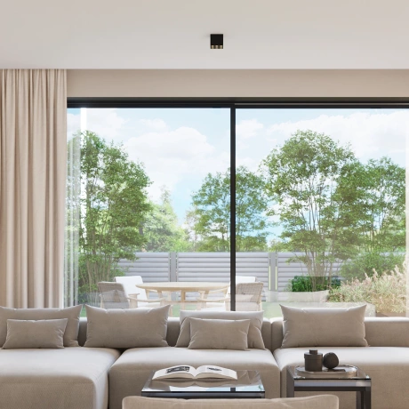 Ceiling lamp OZZY black LED