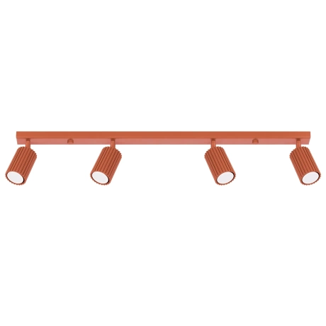 Ceiling lamp KARBON 4L red ochre