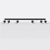 Ceiling lamp NERO 6 black/chrome