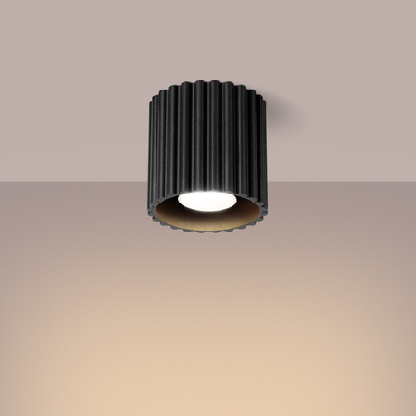 Ceiling lamp AURA 1 black GU10