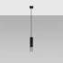 Pendant lamp LOOPEZ 1 black/chrome