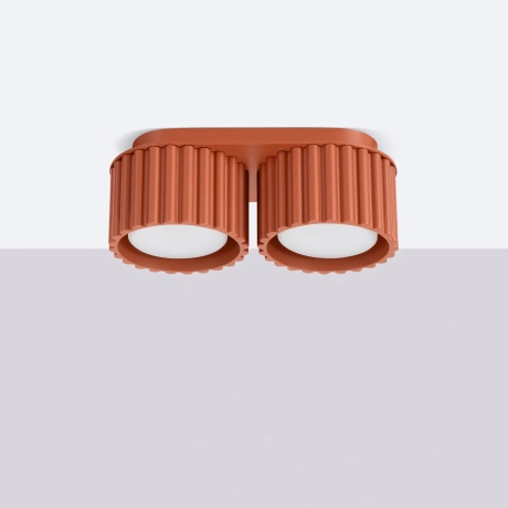 Ceiling lamp AURA 2 red ochra Gx53