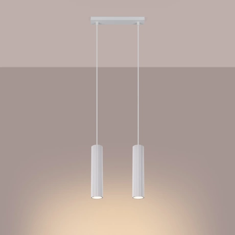 Pendant lamp KARBON 2 white
