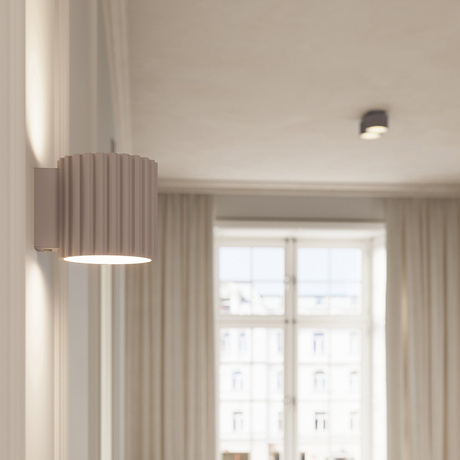 Ceiling lamp AURA 1 taupe Gx53