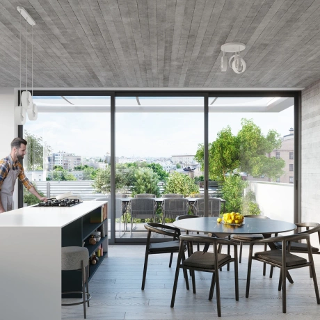 Pendant lamp TITRAN 3 biała