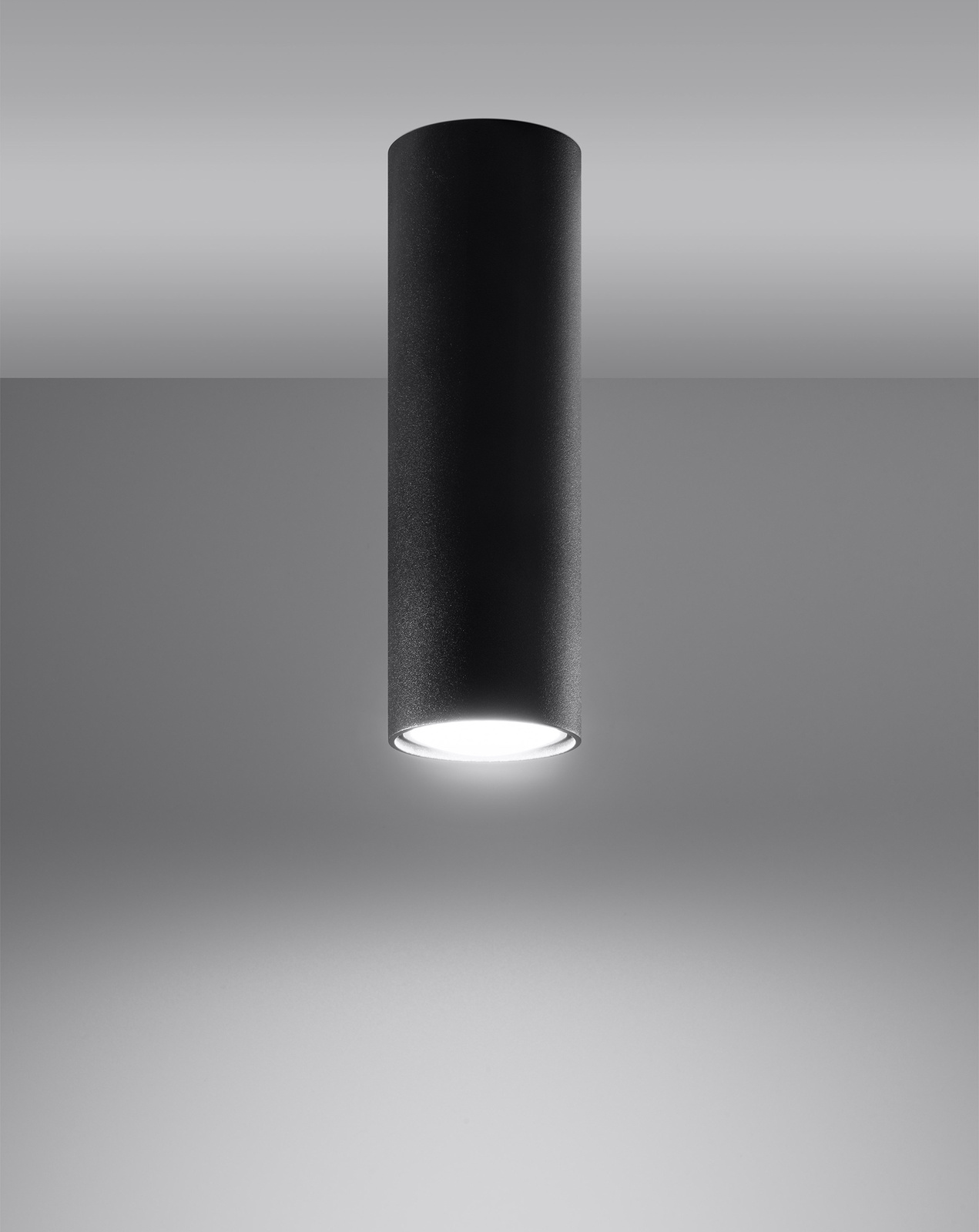 Ceiling lamp LAGOS 20 black + 1x LED bulb GU-10 3000K Warm 7W 620lm