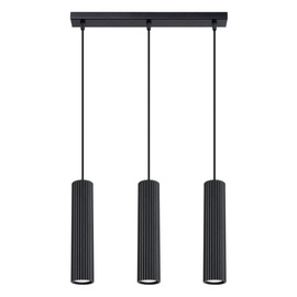 Pendant lamp KARBON 3L black