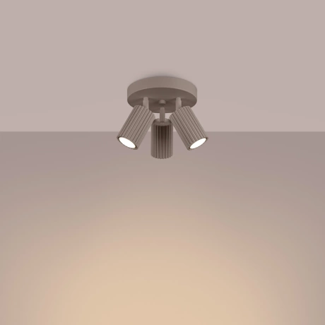 Ceiling lamp KARBON 2 taupe