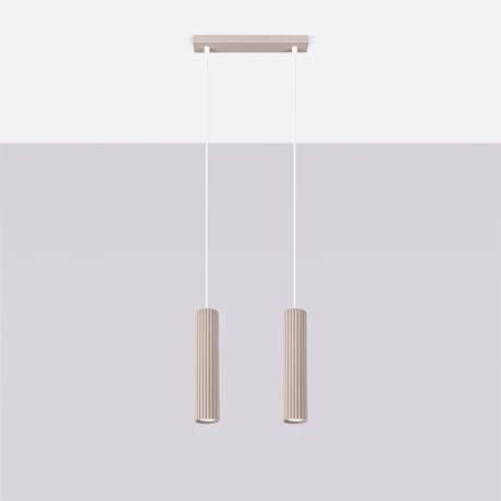 Pendant lamp KARBON 2 taupe