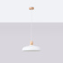 Hanging lamp INDY white + 1x LED Bulb E27 3000K Warm 7.5W 620lm