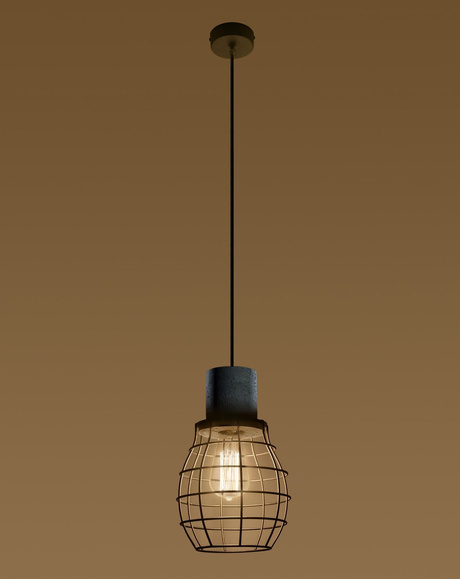 Ceiling pendant lamp LUGO + 1x LED Bulb E27 3000K Warm 7.5W 620lm