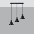 Pendant lamp TALEJA 3 black [ES111]