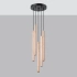 Pendant lamp PASTELO 5P wood