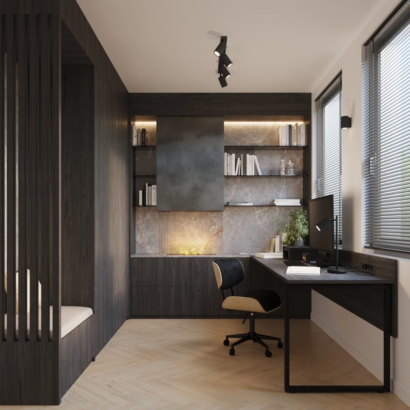Table lamp KARBON black