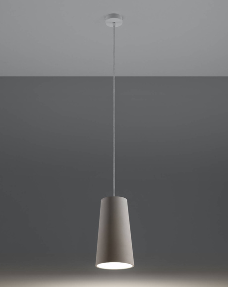 Ceiling ceramic lamp GULCAN white + 1x LED bulb E27 4000K Cool White 7.5W 690lm