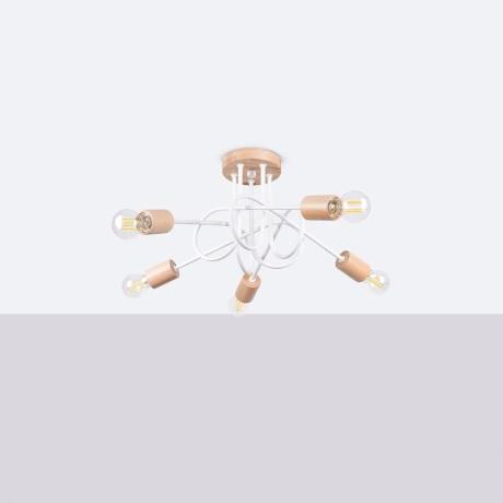 Chandelier EMBER 5 white