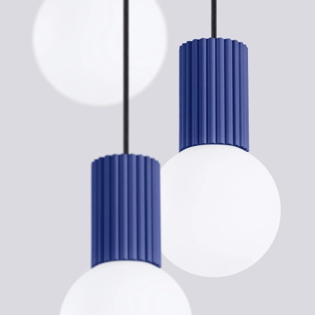 Pendant lamp HALO 3P ultramarine