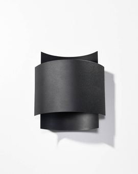 Wall lamp IMPACT black + 1x LED Bulb G9 4000K Cool White 4.5W 530lm