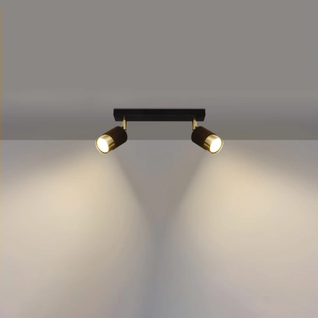 Ceiling lamp NERO 2 black/golden