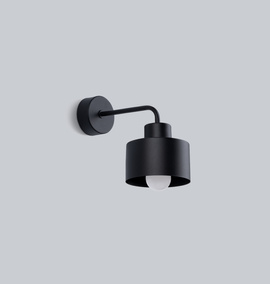 Wall lamp SAVAR 1 black + 1x LED Bulb E27 4000K Cool White 7.5W 690lm