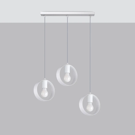 Pendant lamp TITRAN 3 biała