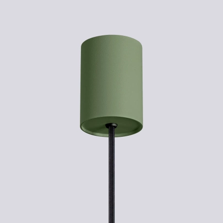 Pendant lamp HALO 1 olive green