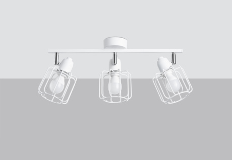 Ceiling lamp BELUCI 3 white + 3x LED Bulb E14 4000K Cool White 7.5W 680lm