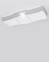 Ceiling lamp SQUARE 3 white + 6x LED Bulb E27 3000K Warm 7.5W 620lm