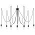 Chandelier EDISON 7 black