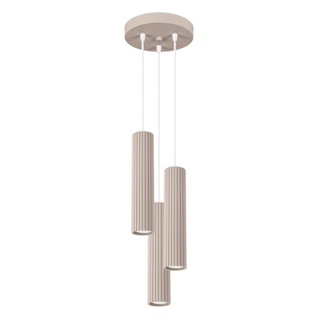 Pendant lamp KARBON 3P taupe