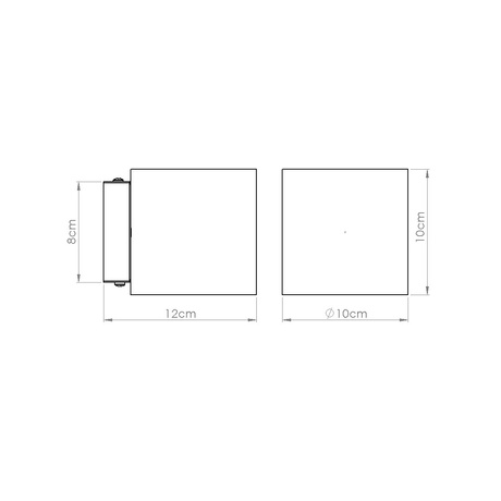 Wall lamp ORBIS concrete olive green