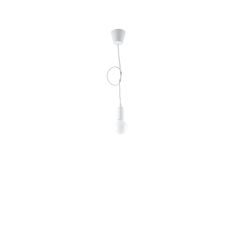 Pendant lamp DIEGO 1 white