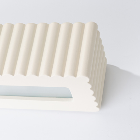 Wall lamp ceramic RIGATA beige