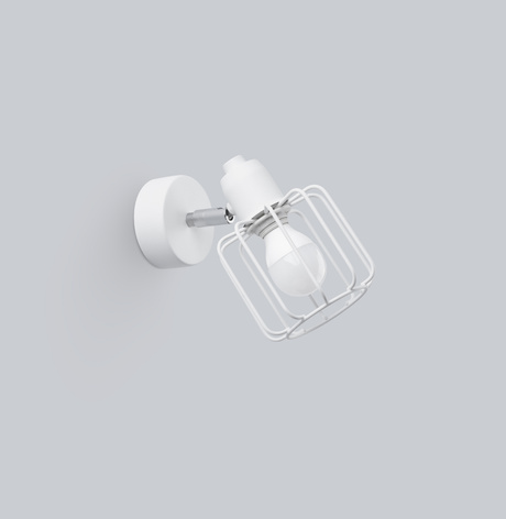 Wall lamp BELUCI 1 white + 1x LED Bulb E14 3000K Warm 7.5W 620lm